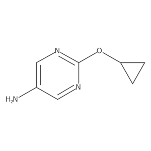 2-Cyclopropoxypyrimidin-5-amine结构式