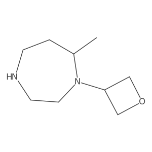 (R)-7-Methyl-1-(oxetan-3-yl)-1,4-diazepane结构式