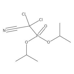 Phosphonic acid, (dichlorocyanomethyl)-, bis(1-methylethyl) ester结构式
