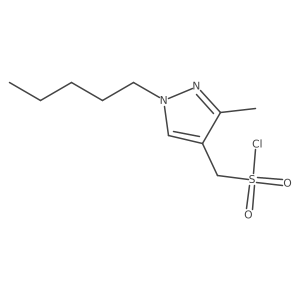 (3-methyl-1-pentyl-1H-pyrazol-4-yl)methanesulfonyl chloride结构式