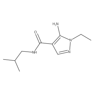 5-amino-1-ethyl-N-(2-methylpropyl)-1H-pyrazole-4-carboxamide Structure