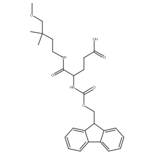 4-({[(9H-fluoren-9-yl)methoxy]carbonyl}amino)-4-[(4-methoxy-3,3-dimethylbutyl)carbamoyl]butanoic acid Structure