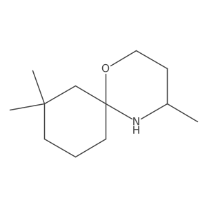 4,8,8-Trimethyl-1-oxa-5-azaspiro[5.5]undecane Structure