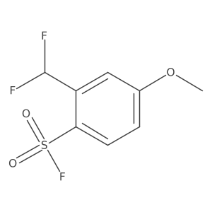2-(Difluoromethyl)-4-methoxybenzene-1-sulfonylfluoride Structure