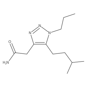 2-[5-(3-methylbutyl)-1-propyl-1H-1,2,3-triazol-4-yl]acetamide Structure