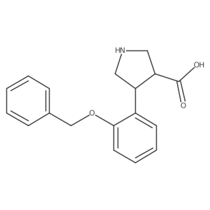 4-[2-(Benzyloxy)phenyl]pyrrolidine-3-carboxylic acid结构式
