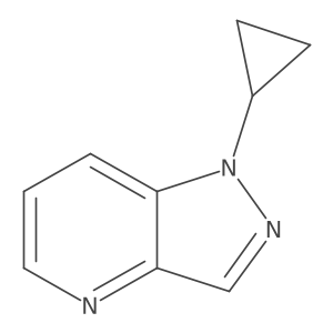 1-cyclopropyl-1H-pyrazolo[4,3-b]pyridine结构式