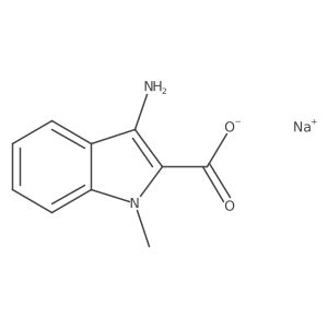 sodium 3-amino-1-methyl-1H-indole-2-carboxylate Structure