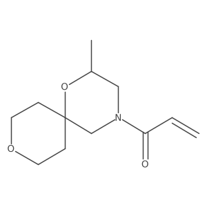 1-(2-Methyl-1,9-dioxa-4-azaspiro[5.5]undecan-4-yl)prop-2-en-1-one结构式