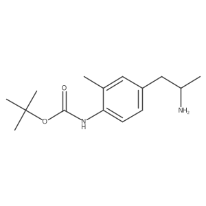 tert-butyl N-{4-[(2R)-2-aminopropyl]-2-methylphenyl}carbamate Structure