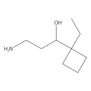 (1R)-3-amino-1-(1-ethylcyclobutyl)propan-1-ol结构式