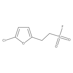 2-(5-Chlorofuran-2-yl)ethane-1-sulfonyl fluoride结构式