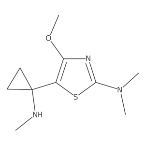 4-methoxy-N,N-dimethyl-5-[1-(methylamino)cyclopropyl]-1,3-thiazol-2-amine Structure