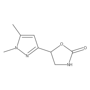 5-(1,5-dimethyl-1H-pyrazol-3-yl)-1,3-oxazolidin-2-one Structure
