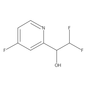 2,2-Difluoro-1-(4-fluoropyridin-2-yl)ethan-1-ol Structure
