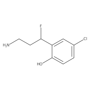 2-(3-Amino-1-fluoropropyl)-4-chlorophenol结构式
