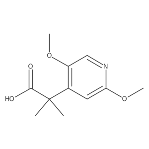 2-(2,5-Dimethoxypyridin-4-yl)-2-methylpropanoic acid Structure