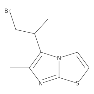 5-(1-Bromopropan-2-yl)-6-methylimidazo[2,1-b][1,3]thiazole结构式