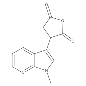 3-{1-methyl-1H-pyrrolo[2,3-b]pyridin-3-yl}oxolane-2,5-dione结构式
