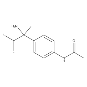 N-[4-(2-amino-1,1-difluoropropan-2-yl)phenyl]acetamide结构式