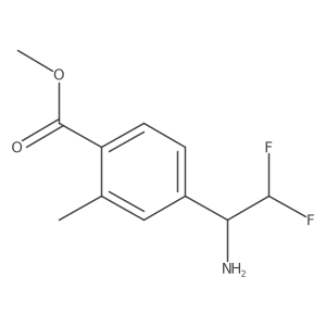Methyl 4-(1-amino-2,2-difluoroethyl)-2-methylbenzoate Structure