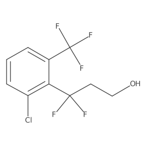 3-[2-Chloro-6-(trifluoromethyl)phenyl]-3,3-difluoropropan-1-ol结构式