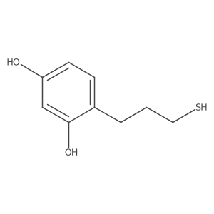 4-(3-Sulfanylpropyl)benzene-1,3-diol Structure