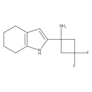 3,3-difluoro-1-(4,5,6,7-tetrahydro-1H-indol-2-yl)cyclobutan-1-amine Structure