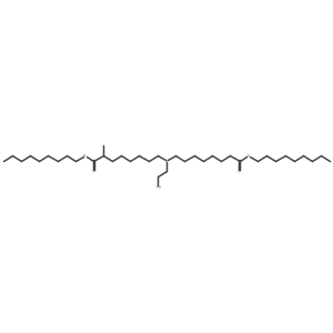 Nonyl 8-((2-hydroxyethyl)(8-(nonyloxy)-8-oxooctyl)amino)-2-methyloctanoate Structure