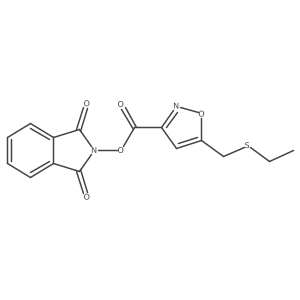 1,3-dioxo-2,3-dihydro-1H-isoindol-2-yl 5-[(ethylsulfanyl)methyl]-1,2-oxazole-3-carboxylate结构式