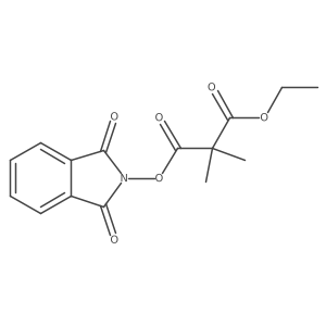 1,3-dioxo-2,3-dihydro-1H-isoindol-2-yl 1-ethyl 2,2-dimethylpropanedioate结构式