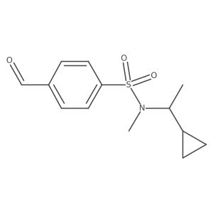 N-(1-Cyclopropylethyl)-4-formyl-N-methylbenzenesulfonamide结构式