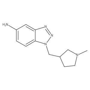 1-[(1-methylpyrrolidin-3-yl)methyl]-1H-1,2,3-benzotriazol-5-amine Structure