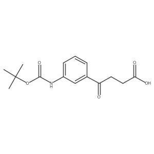 4-(3-{[(Tert-butoxy)carbonyl]amino}phenyl)-4-oxobutanoic acid结构式