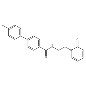 4'-methyl-N-(2-(2-oxopyrimidin-1(2H)-yl)ethyl)-[1,1'-biphenyl]-4-carboxamide Structure