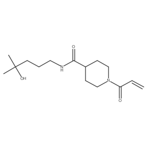 N-(4-Hydroxy-4-methylpentyl)-1-prop-2-enoylpiperidine-4-carboxamide Structure