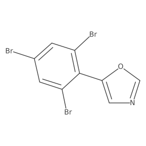 5-(2,4,6-Tribromophenyl)oxazole Structure