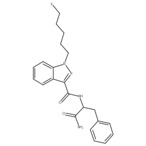 (S)-N-(1-amino-1-oxo-3-phenylpropan-2-yl)-1-(5-fluoropentyl)-1H-indazole-3-carboxamide结构式