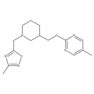 5-Methyl-2-({1-[(3-methyl-1,2,4-oxadiazol-5-yl)methyl]piperidin-3-yl}methoxy)pyrimidine Structure