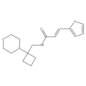 (E)-N-[(1-Morpholin-4-ylcyclobutyl)methyl]-3-thiophen-2-ylprop-2-enamide Structure