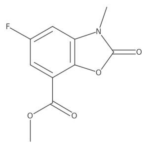 Methyl 5-fluoro-3-methyl-2-oxo-2,3-dihydrobenzo[d]oxazole-7-carboxylate Structure