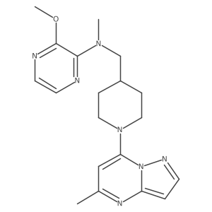 3-methoxy-N-methyl-N-[(1-{5-methylpyrazolo[1,5-a]pyrimidin-7-yl}piperidin-4-yl)methyl]pyrazin-2-amine Structure