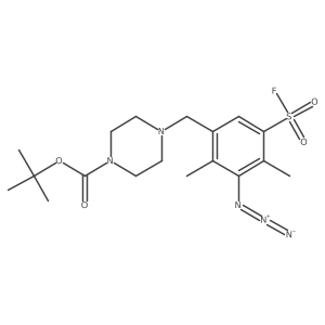 Tert-butyl 4-{[3-azido-5-(fluorosulfonyl)-2,4-dimethylphenyl]methyl}piperazine-1-carboxylate Structure