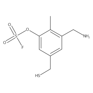 3-(Aminomethyl)-2-methyl-5-(sulfanylmethyl)phenyl sulfurofluoridate Structure