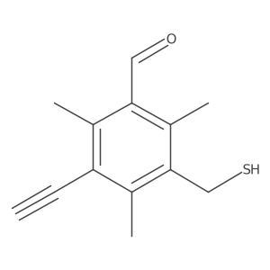 3-Ethynyl-2,4,6-trimethyl-5-(sulfanylmethyl)benzaldehyde Structure