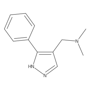 N,N-Dimethyl-3-phenyl-1H-pyrazole-4-methanamine Structure