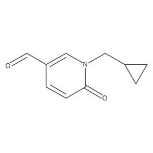 1-(Cyclopropylmethyl)-6-oxo-1,6-dihydropyridine-3-carbaldehyde Structure