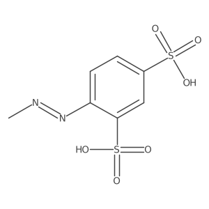 4-(2-Methyldiazenyl)-1,3-benzenedisulfonic acid结构式