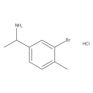 (R)-1-(3-Bromo-4-methylphenyl)ethan-1-amine hydrochloride Structure
