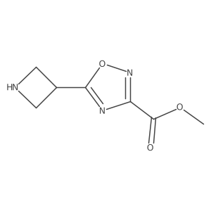 Methyl 5-(azetidin-3-yl)-1,2,4-oxadiazole-3-carboxylate结构式